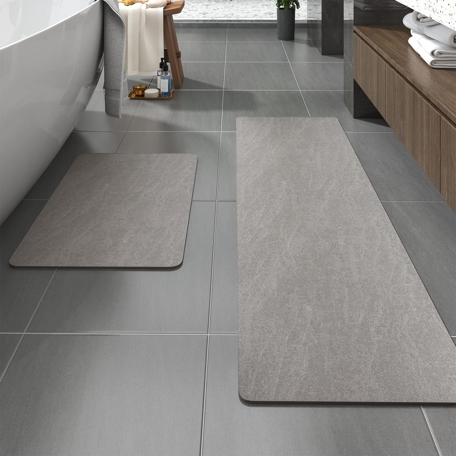 MontVoo Non Slip Quick Dry Bath Mat for Bathroom and More