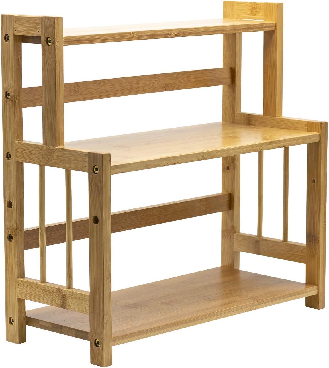 3-Tier Bamboo Kitchen Countertop Organizer for Spice Storage