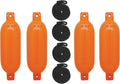 BoatTector Inflatable Fender Value 4-Pack - Durable Dock Protection