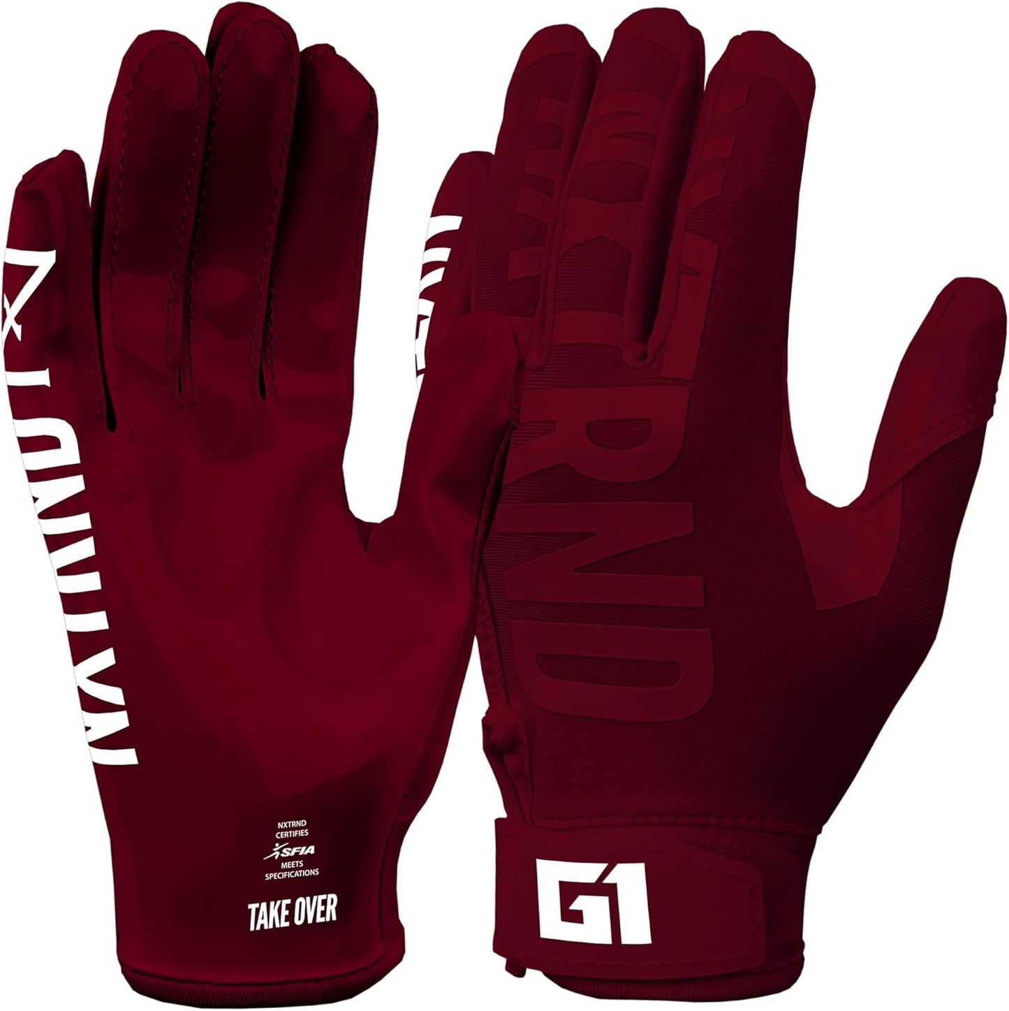 Nxtrnd G1 Youth Football Gloves for Kids with Superior Grip