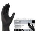 AMMEX Black Nitrile Exam Gloves: Food-Safe & Textured