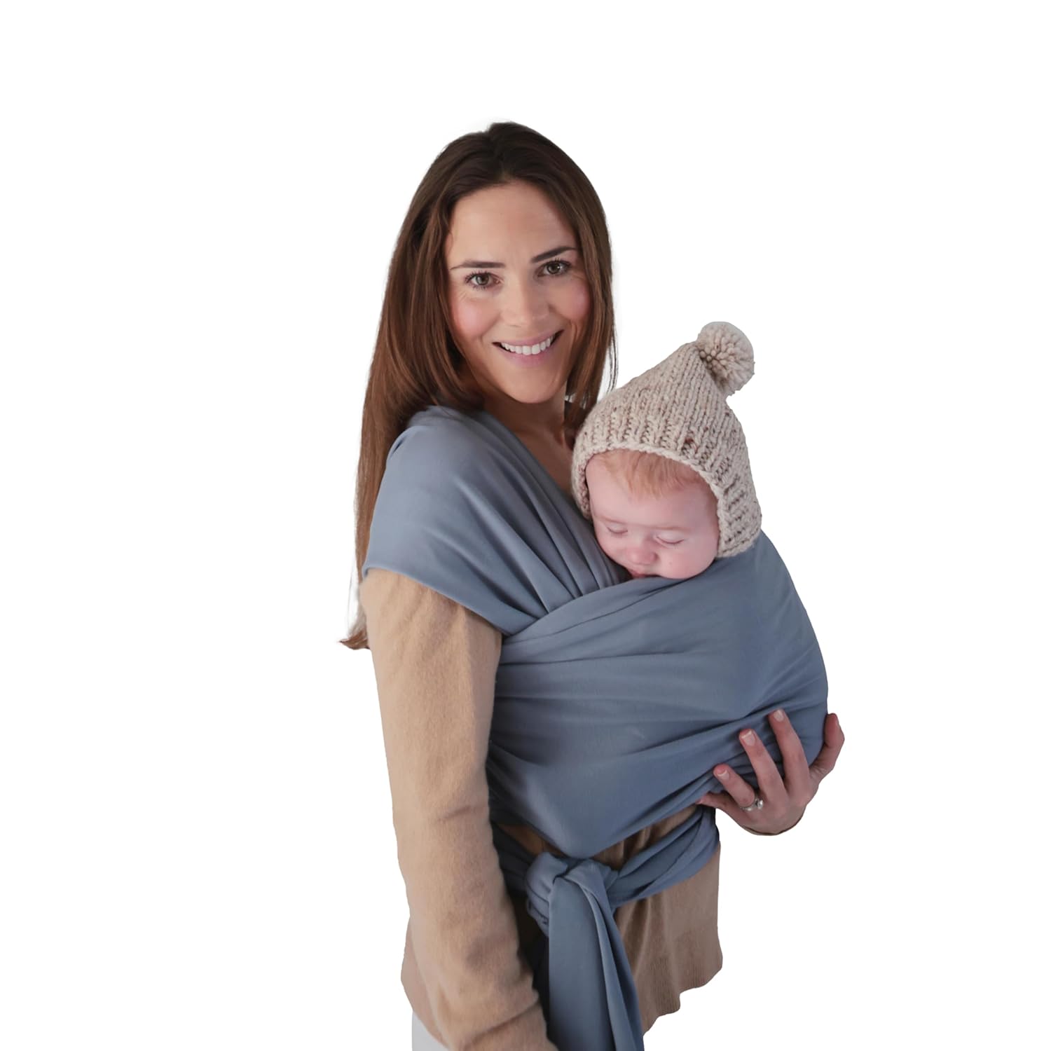 Mushie Baby Wrap Carrier for Newborns | Organic Cotton Sling