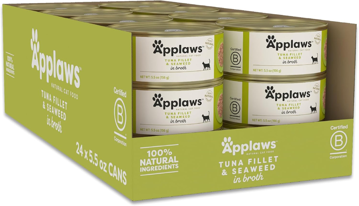 Applaws Natural Wet Cat Food with Tuna Fillet and Seaweed