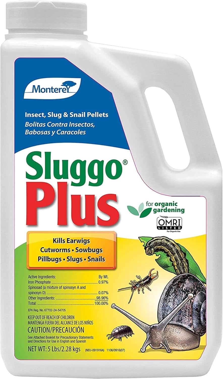 Monterey Sluggo Plus Snail & Slug Killer for Organic Gardening