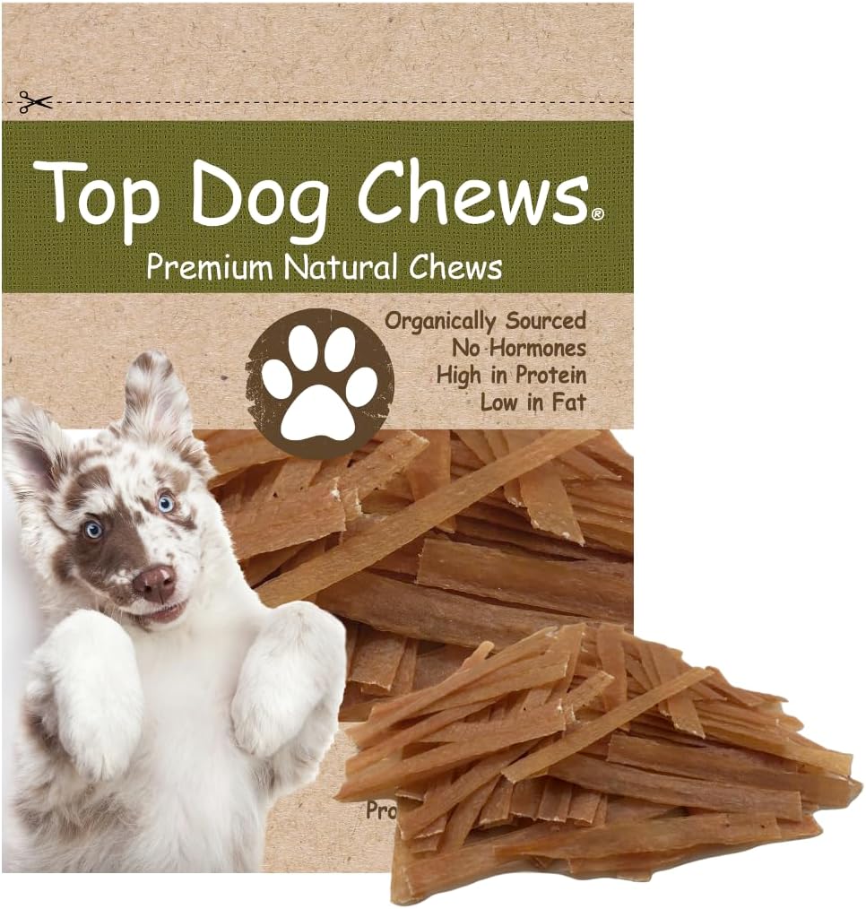 Top Dog Chews Flat Turkey Tendons for Dogs - Natural Treats