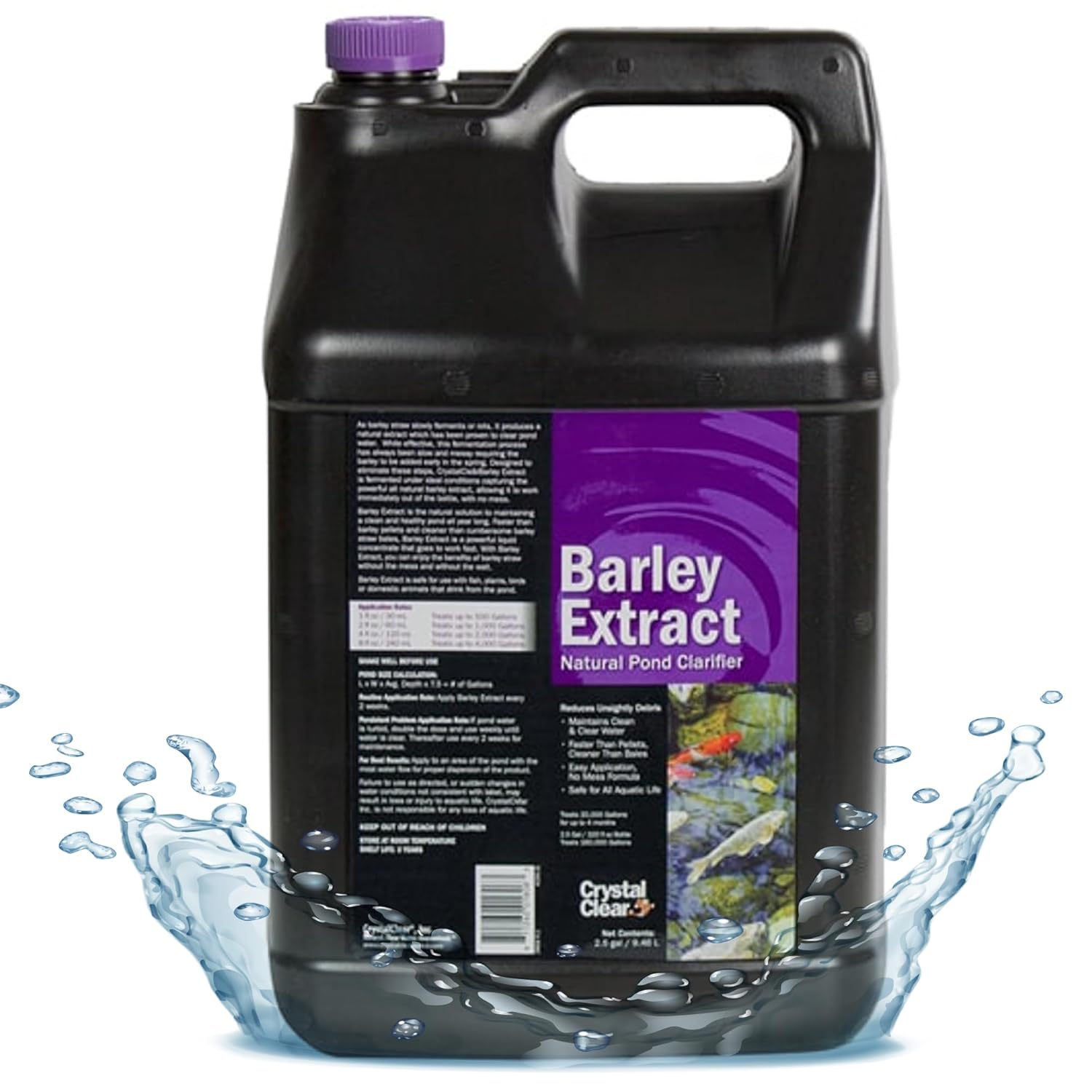 CrystalClear Barley Extract Water Garden Clarifier for Ponds