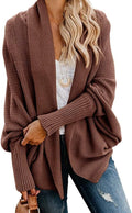 Women's Oversized Chunky Knit Cardigan - Cozy Slouchy Kimono