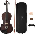 Cecilio 4/4 Full Size Violin - Hand-Carved Solid Spruce Top