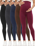 Buttergene Creamlush Maternity Leggings 5 Pack - Silky Soft Support