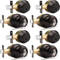 Probrico Entry Door Knob and Deadbolt Combo Pack - Keyed Alike Sets