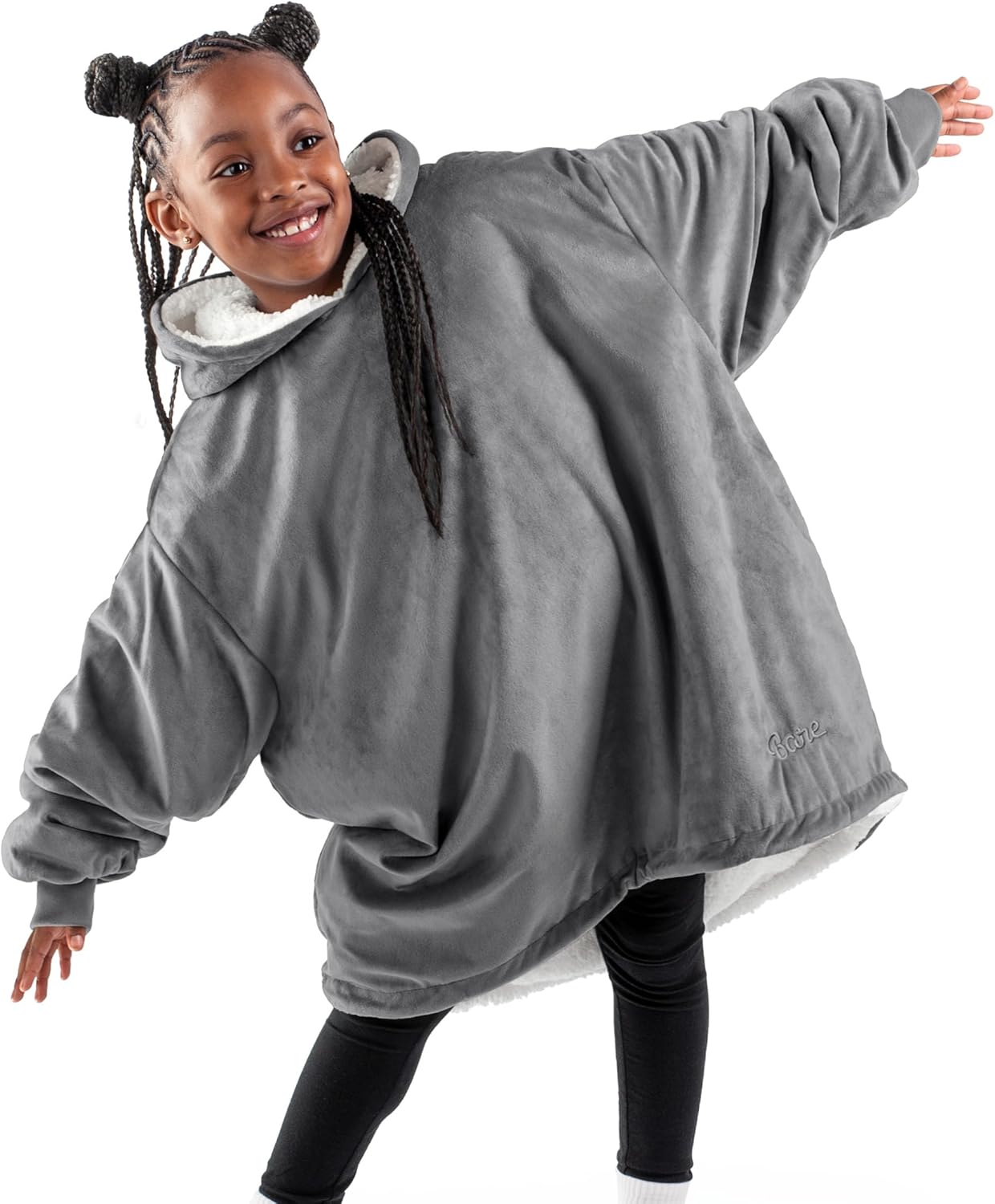 Wearable Blanket Hoodie - Soft Plush Sherpa for Cozy Comfort