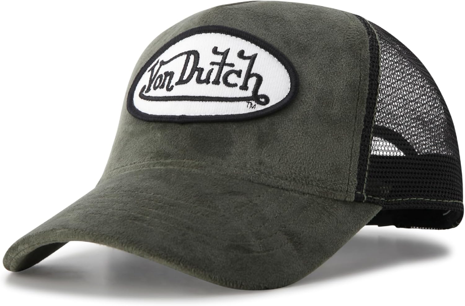 Von Dutch Unisex Trucker Hat - Velvet Curved Bill Classic Style