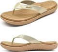 jiajiale Womens Fashion Orthotic Flip Flops - Cushioned Arch Support
