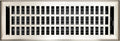 Modern 4x14 inch Floor Vent Cover with Brushed Nickel Finish