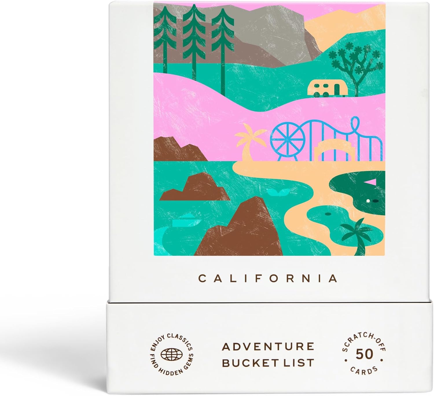 California Adventure Bucket List: 50 Scratch-Off Cards for Fun
