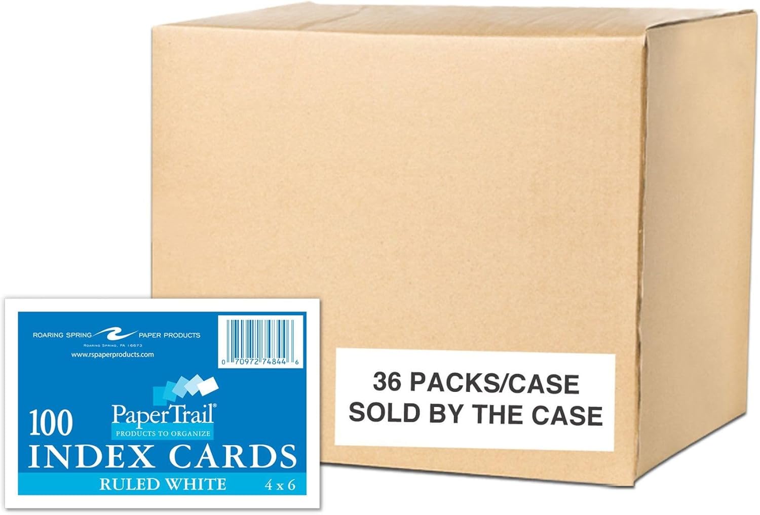 Roaring Spring Index Cards 4x6 Bulk Case of 3600 Cards