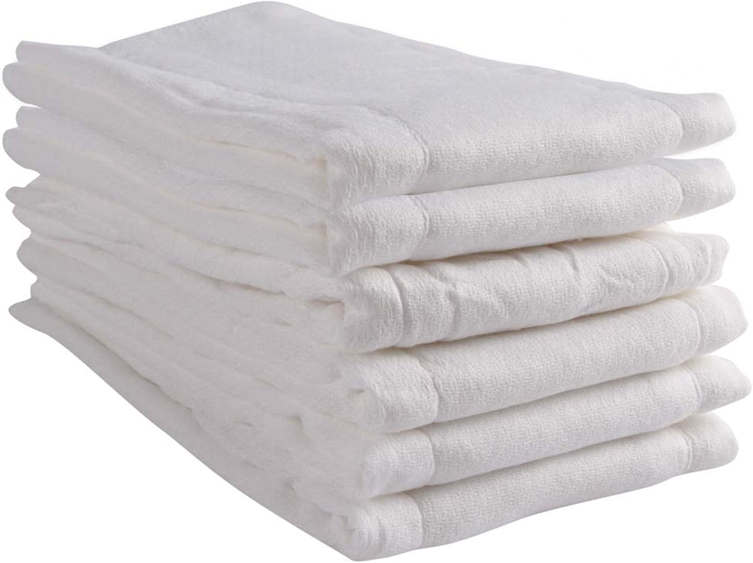 Fasoar Prefold Cloth Diapers - Eco-Friendly & Premium Cotton, 3 Ply, Washable Covers - 6 Pack