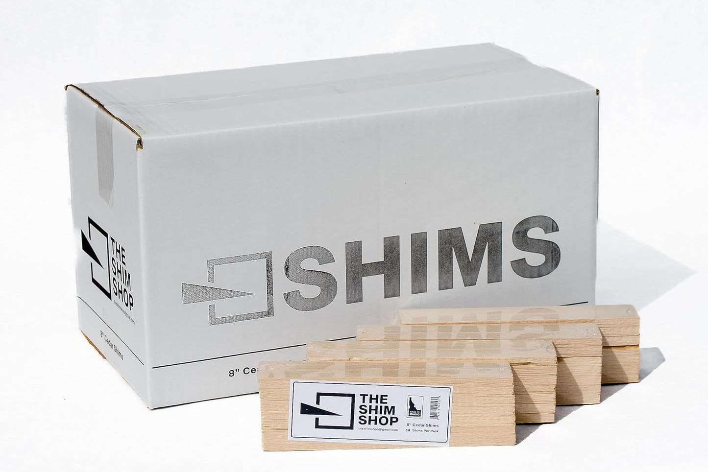 Cedar Wood Shims 420 Count Bulk Case for Contractors and DIY