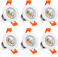 inShareplus 2 in LED Downlight, 3W Recessed COB Dimmable - Natural