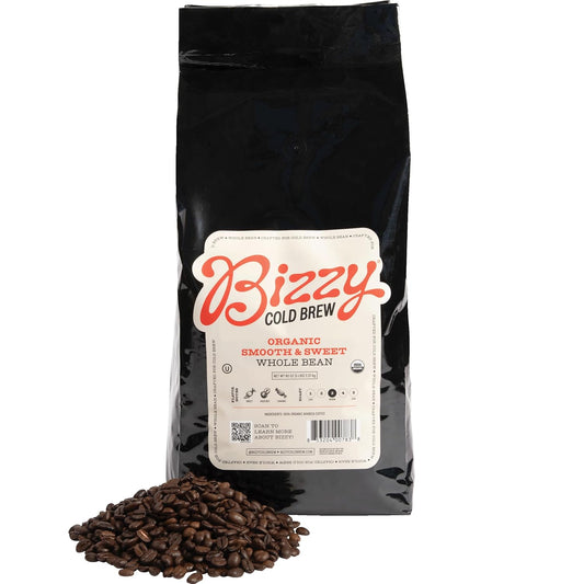 Bizzy Organic Cold Brew Coffee | Smooth & Sweet 5 lb