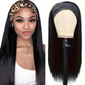 Headband Wig Human Hair 20 in Short Straight Bob - Easy Wear