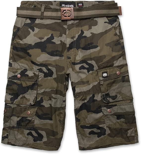 Ecko Cargo Shorts for Men - Twill Camo Big and Tall Style