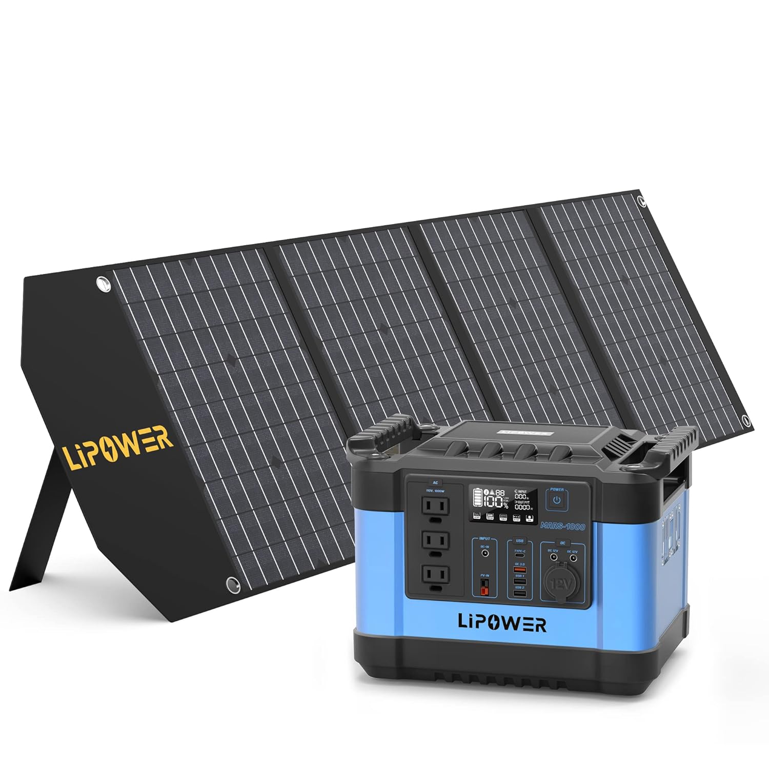 LIPOWER Solar Generator: Reliable 1000W Backup Power