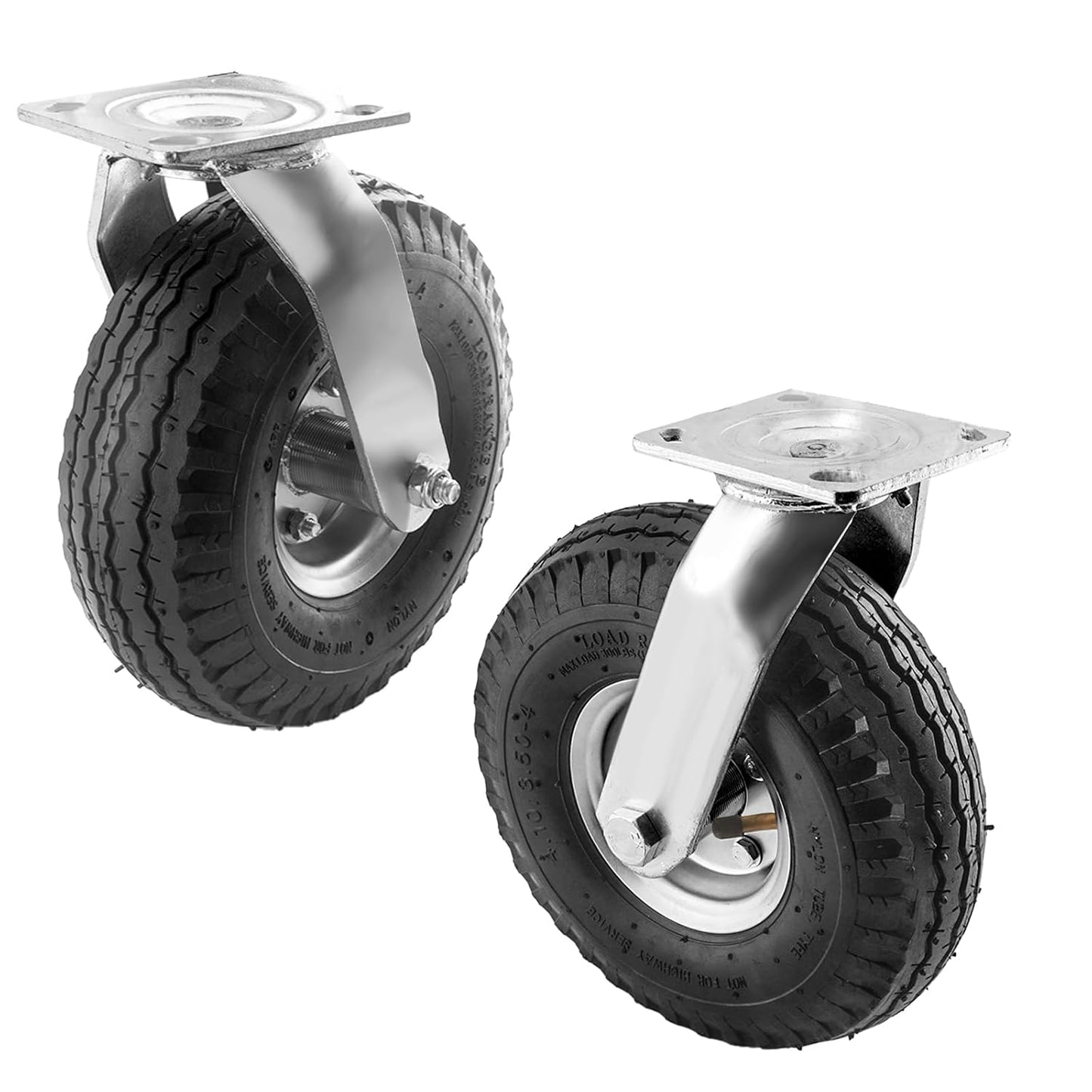 Pneumatic Swivel Caster Wheels for Cart, Dolly, and Trolley