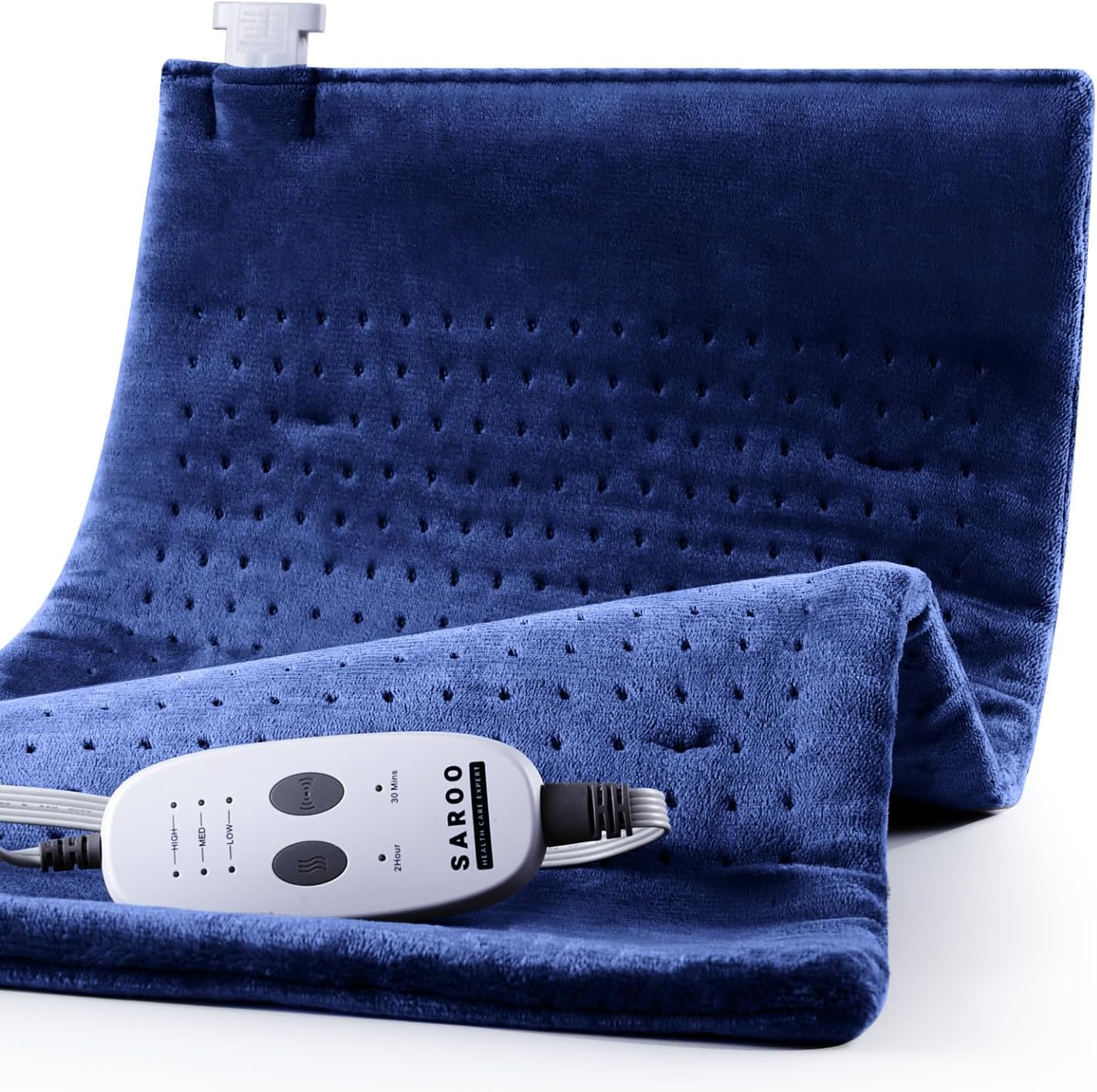 Massaging Weighted Heating Pad for Back and Shoulders Relief