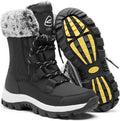EARLDE Women's Snow Boots Mid-Calf Waterproof Winter Boots - Warm sole