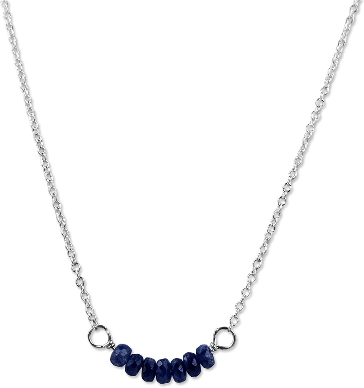 Personalized Birthstone Bar Necklace for Women and Girls