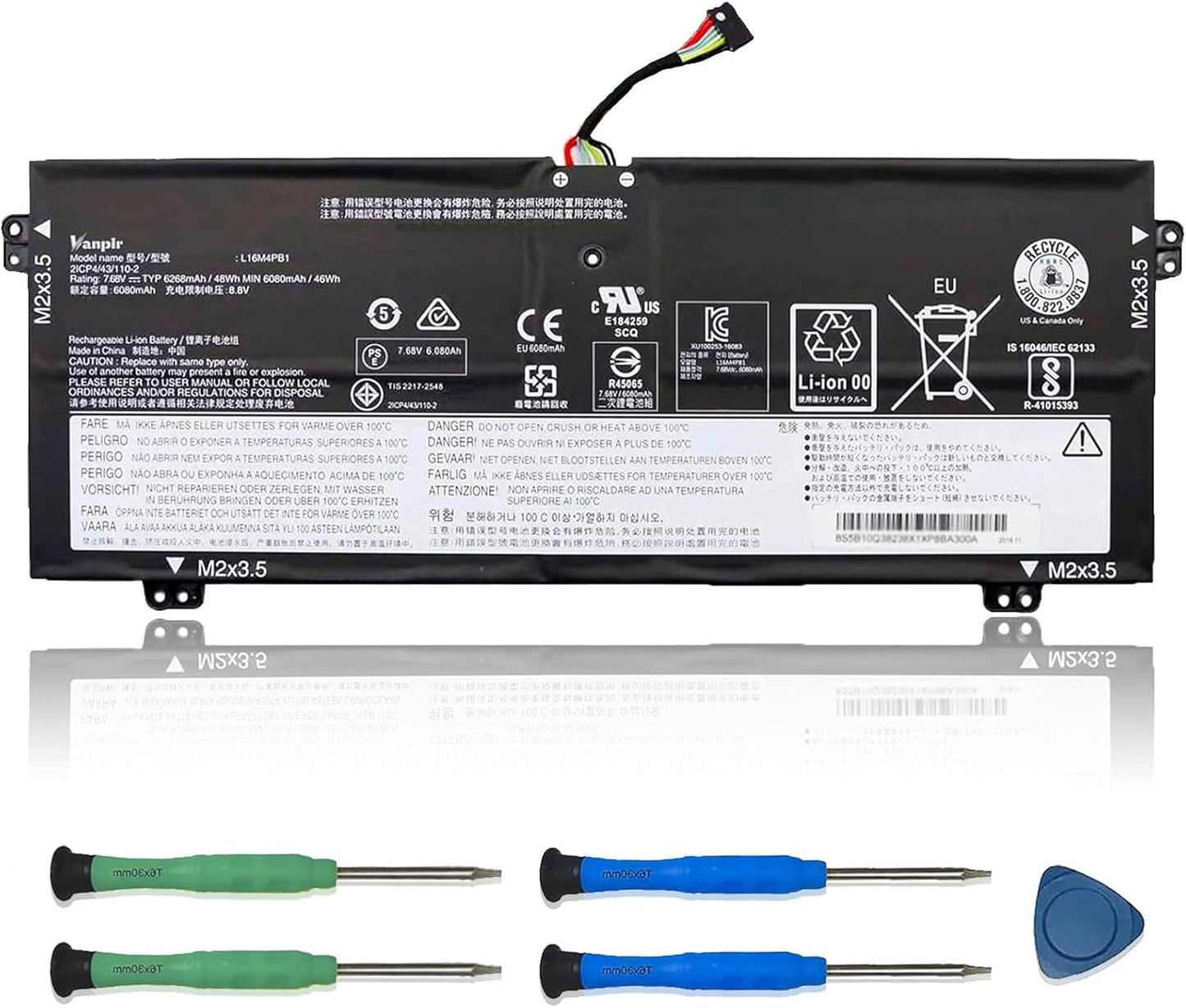 L16M4PB1 Laptop Battery Replacement for Lenovo Yoga Series