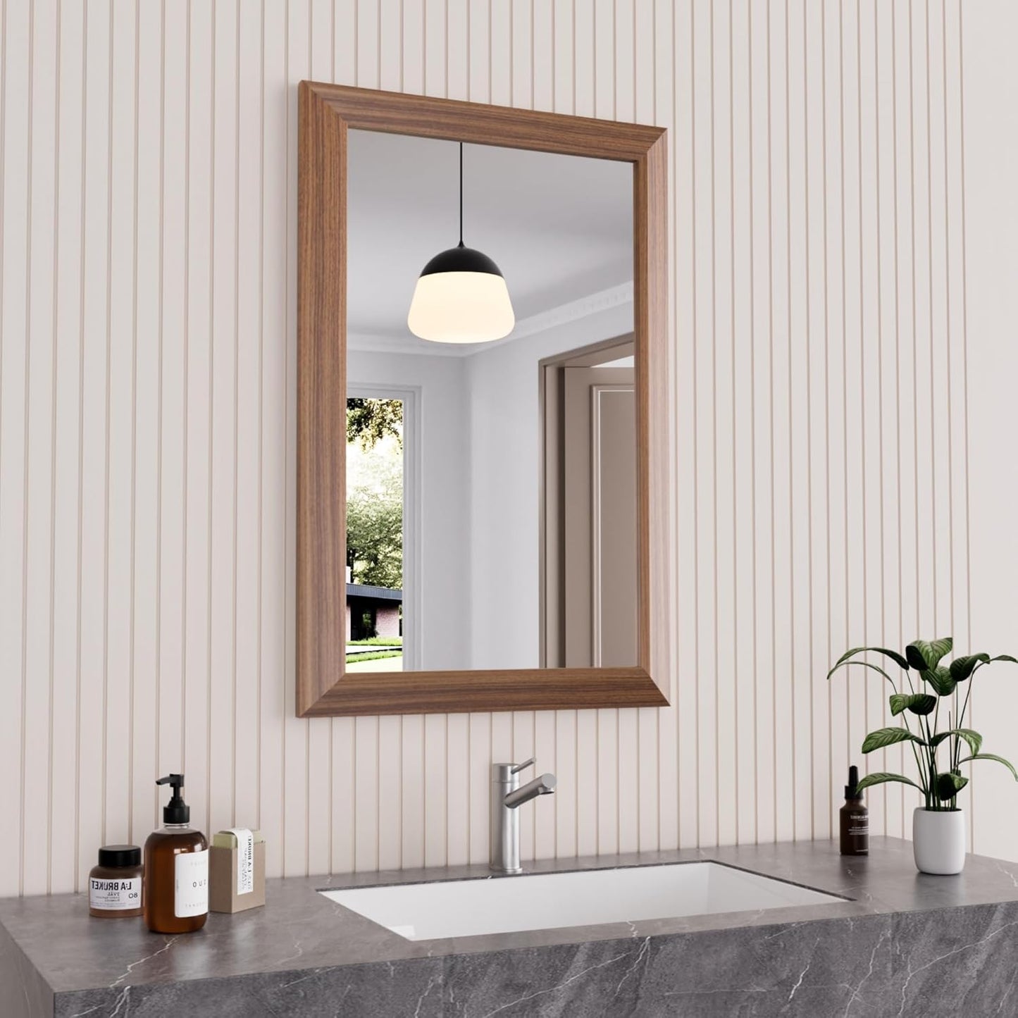 Amorho Bathroom Mirror 20X30 Inch Elegant Wall Decor