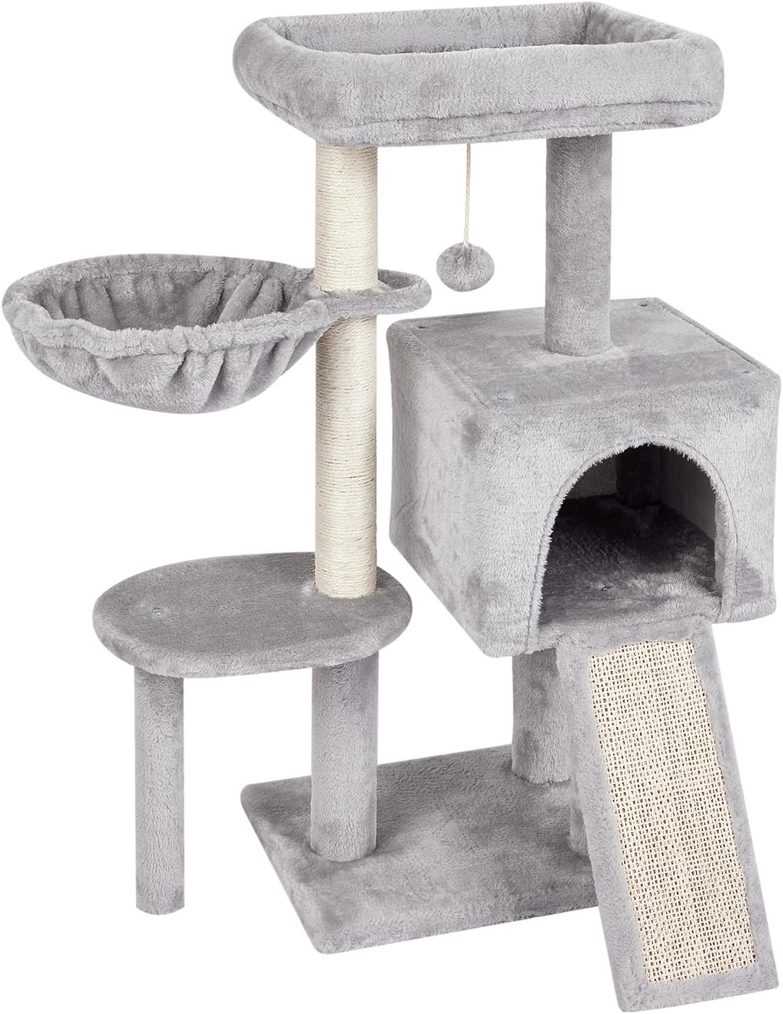 Cute Cat Tree for Indoor Cats with Sisal Scratching Posts