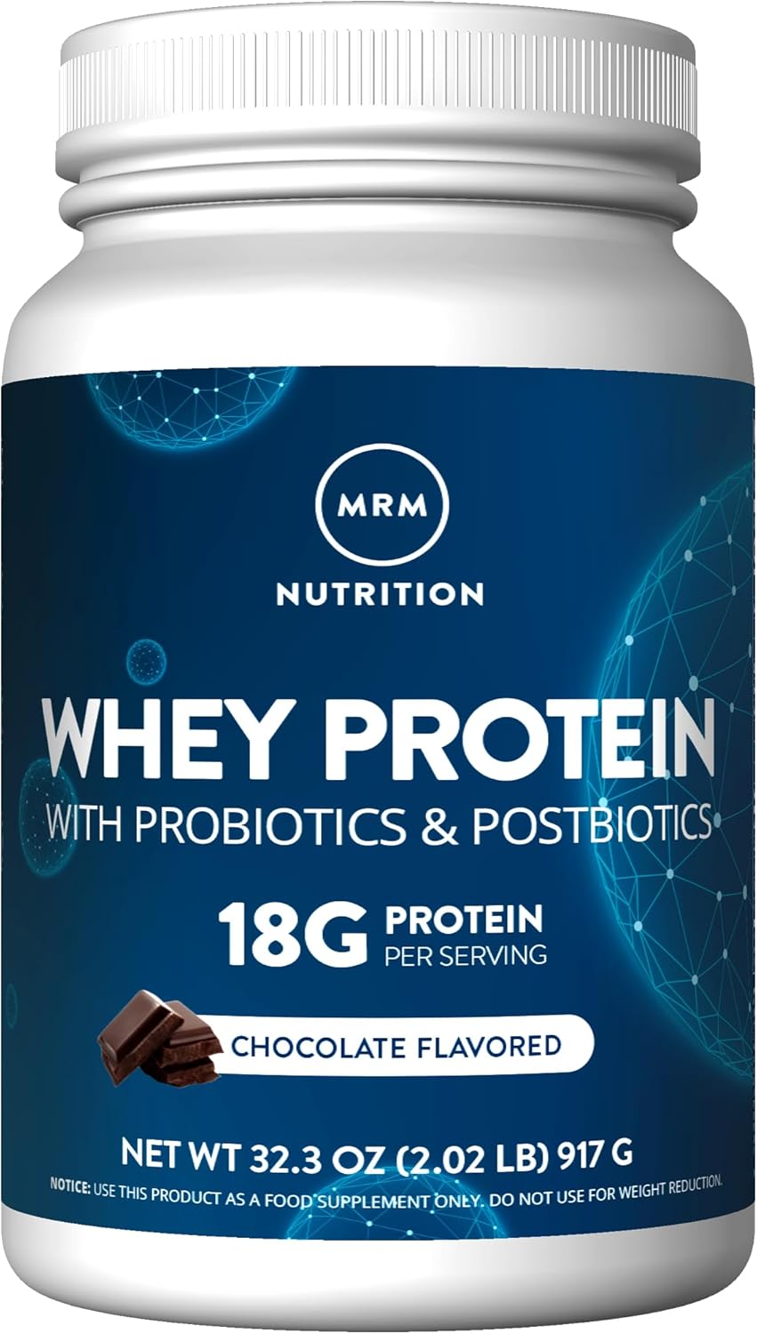 MRM Nutrition Whey Protein: Chocolate Flavor with Probiotics