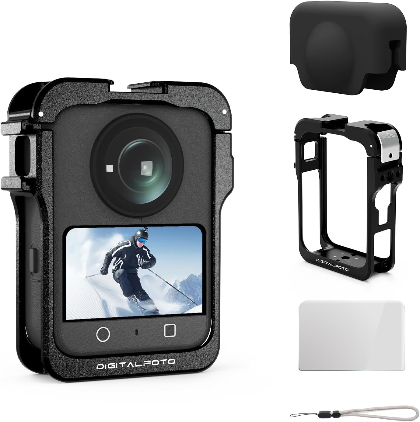 Metal Frame Cage for DJI Osmo 360 Accessories - Durable Protection
