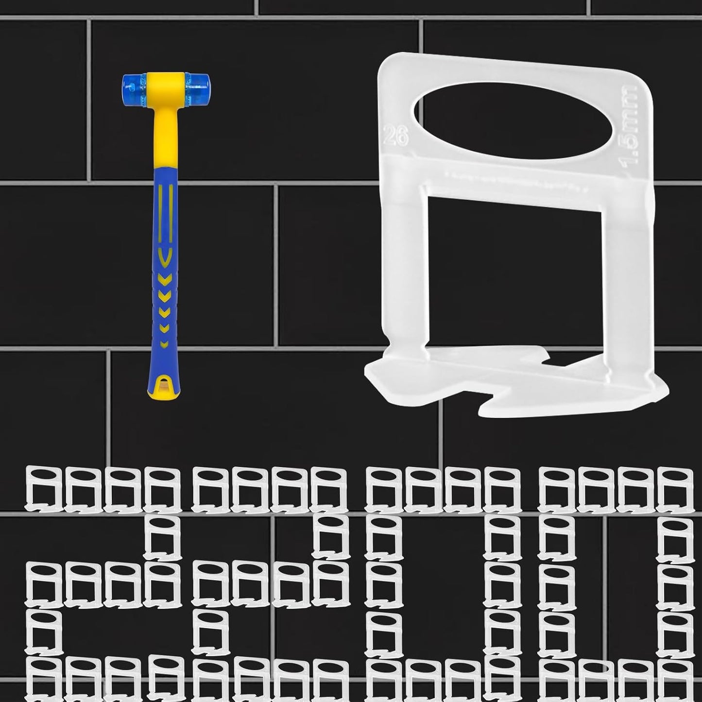 Pro-Grade Tile Leveling System Clips for Precision Installation