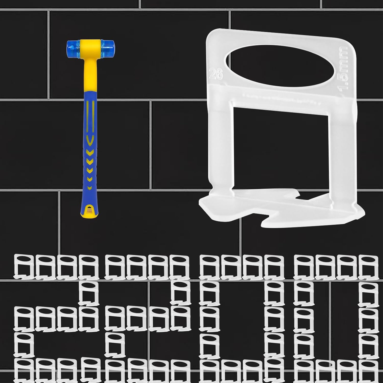 Pro-Grade Tile Leveling System Clips for Precision Installation