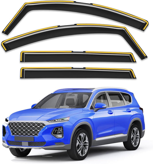 In-Channel Rain Guards for Hyundai Santa Fe 2019-2023 Models