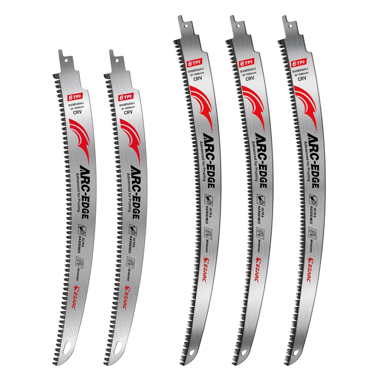 EZARC Japanese Teeth Reciprocating Saw Blade Set for Pruning