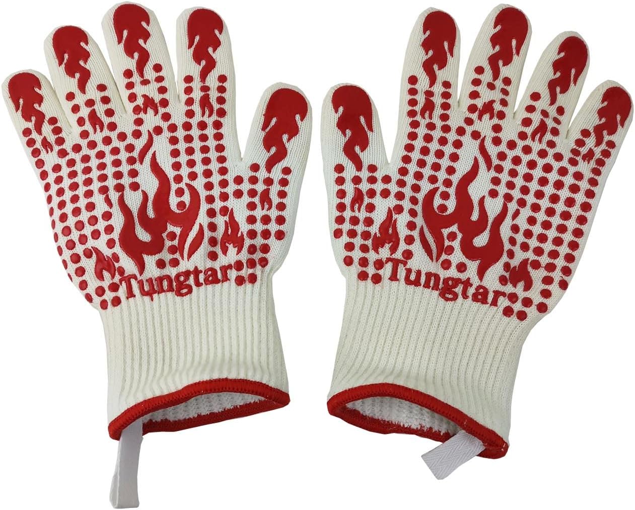 Ove Gloves Heat-Proof BBQ Mitts by TUNGTAR