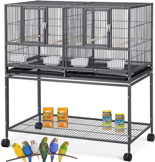 1/2/3-Combo Stacker Center Divided Breeder Cage for Birds