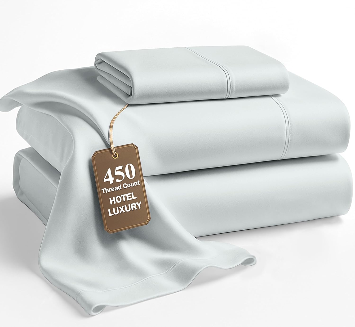 LANE LINEN Twin Sheets Set - Luxurious 450 Thread Count Cotton