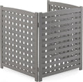 3-Panel Outdoor Air Conditioner Fence Screen 32in x 38in - Privacy