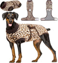 BrownLeopard XXL Dog Recovery Suit for Dogs - Post-Op Comfort