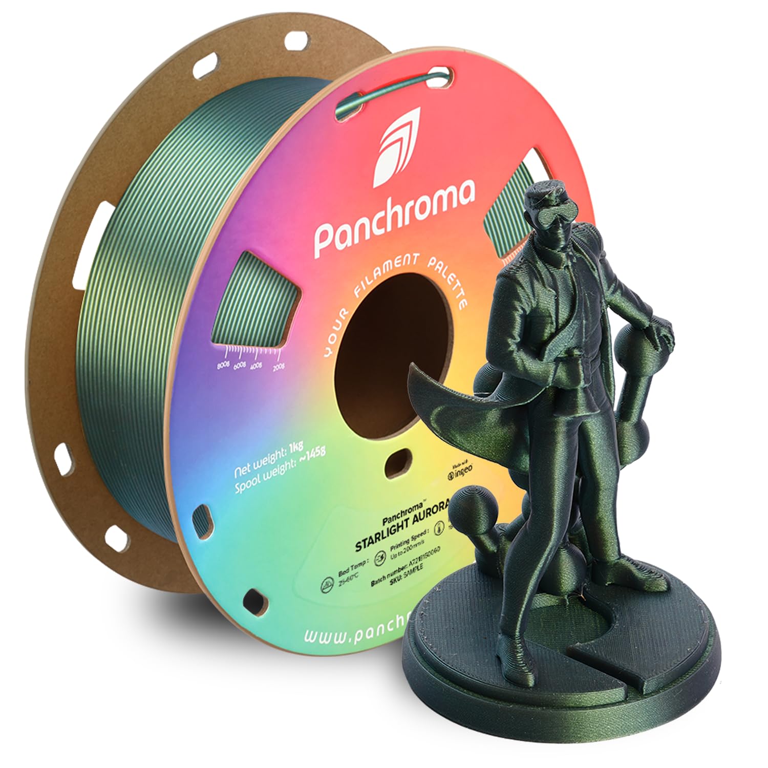 Polymaker Panchroma Green Color Changing PLA for 3D Printing