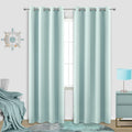 Aqua Curtains 96 in Long 2-Panel Set - Cooling Blackout Drapes