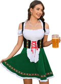 Womens Velvet Dirndl Dresses for Oktoberfest and Carnival Fun