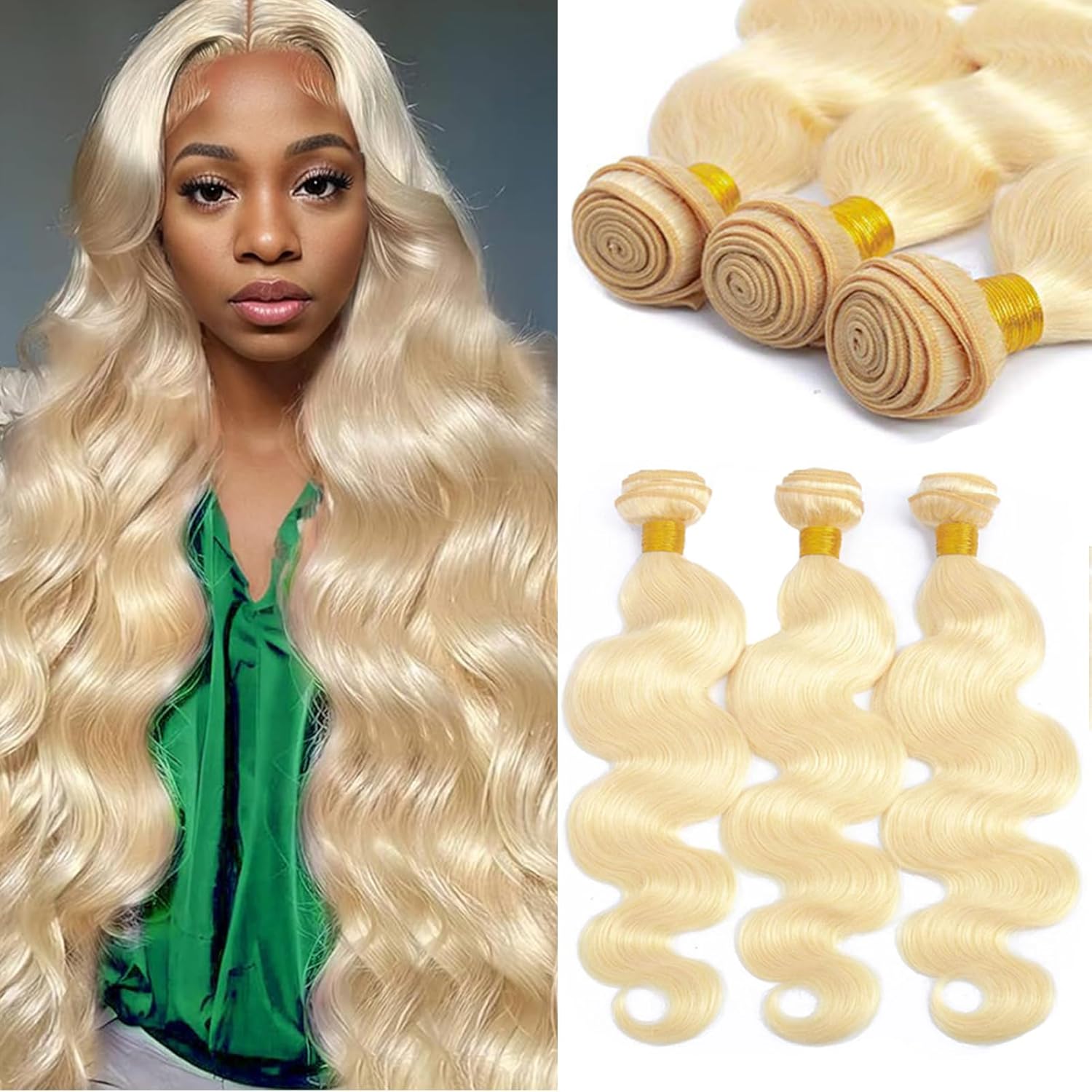613 Body Wave Human Hair Bundles for Gorgeous Styles and Volume