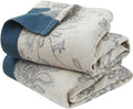 Muslin Throw Blankets for Bed 60x80 - Ultra Soft Reversible Cotton
